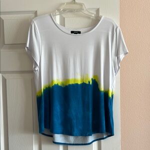 Alfani Women's White and Blue Top